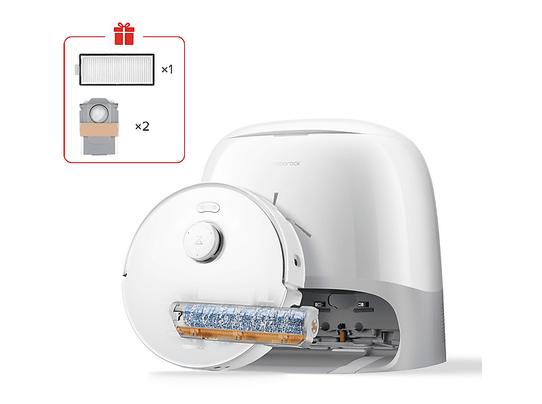 Robot aspirador - Roborock ROB6936905905154, 65 W, Potencia de succión 2 kPa, Depósito 324 ml, Autonomía 1 min, Negro
