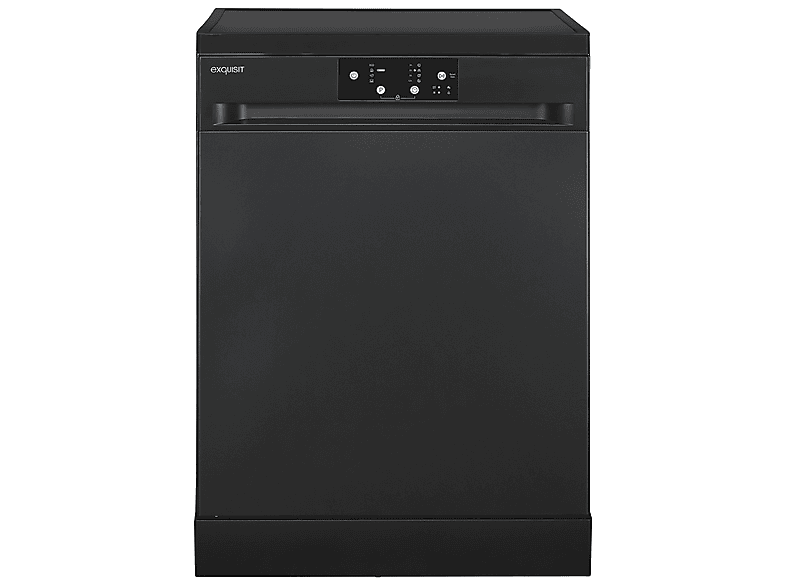 Lavavajillas libre instalación 60 cm - Exquisit GSP9114-450D Negro, 14 servicios, 4 programas, 598 mm