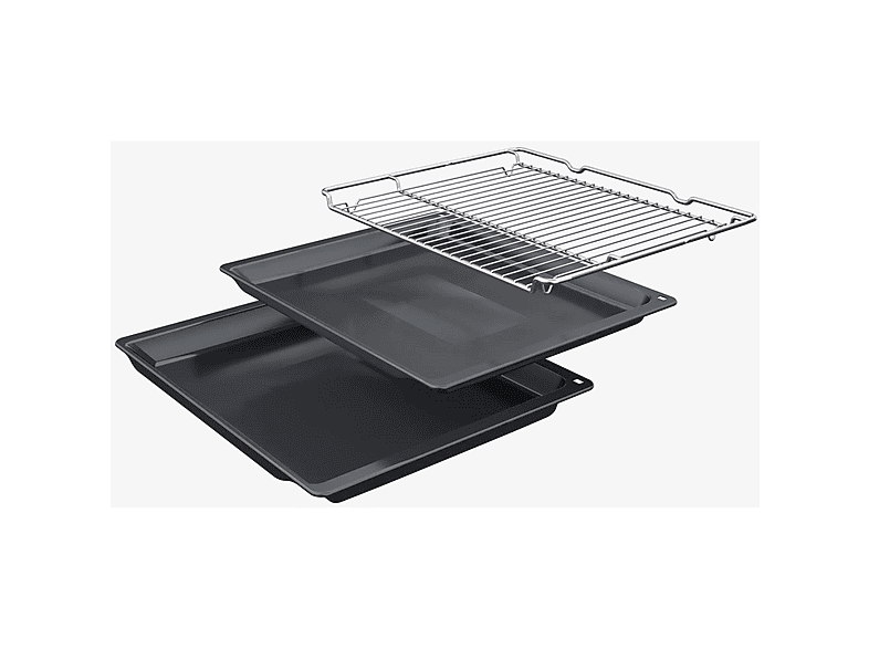 Horno eléctrico - Bosch HBG536EW4, Integrable, Hidrolítica, 71 l, 594 mm, Blanco