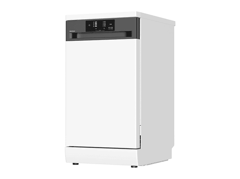 Lavavajillas libre instalación 45 cm - Cecotec Bolero Aguazero 4350, 4 programas, 44,7 cm, Blanco