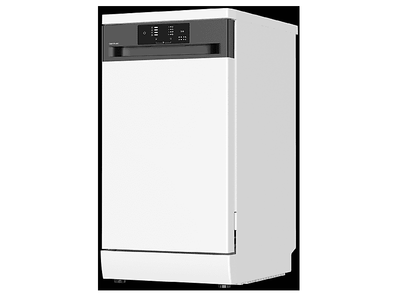 Lavavajillas libre instalación 45 cm - Cecotec Bolero Aguazero 4350, 4 programas, 44,7 cm, Blanco