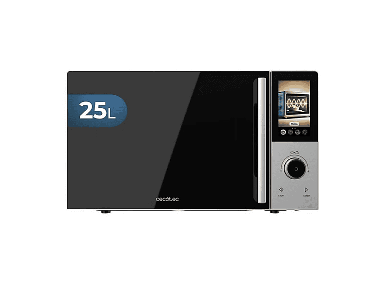 Microondas - Cecotec Convection 2500 Touch, 2200 W, 25 l, Negro