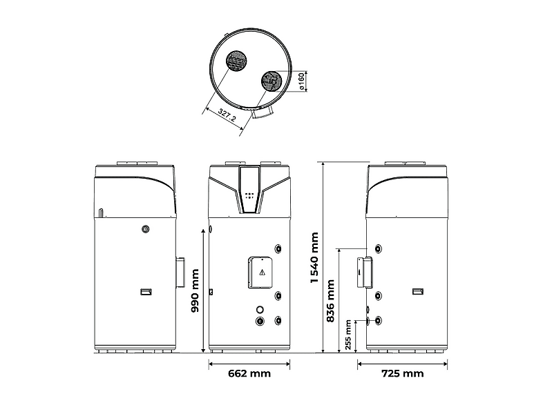 Termo eléctrico - Sannover Stelios 200, blanco