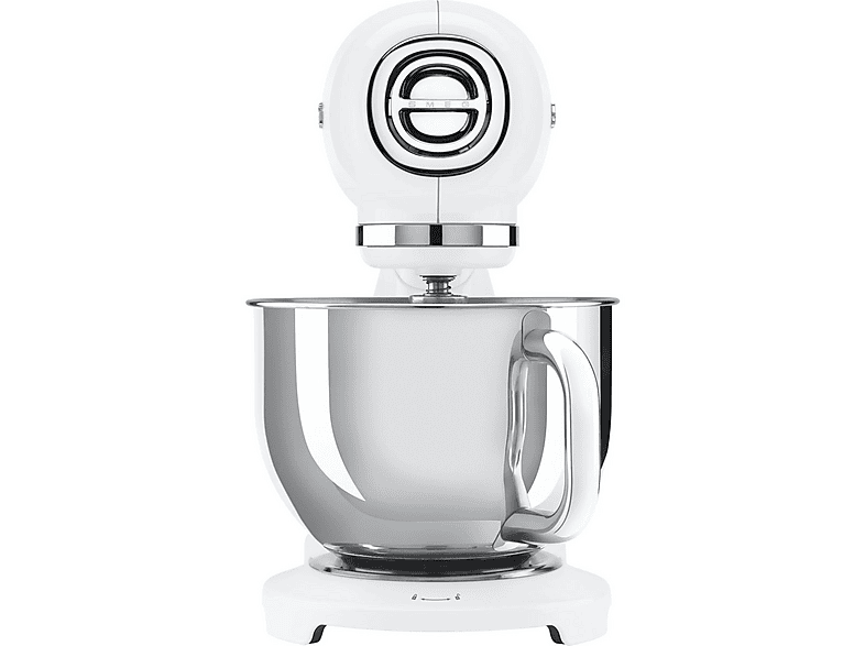 Robot Amasador - Smeg SMF05WHEU, Blanco / Plata