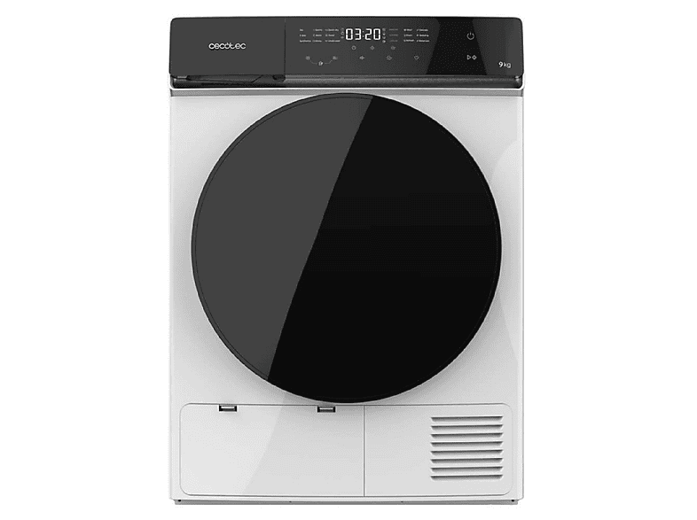 Secadora bomba de calor - Cecotec Bolero DressCode Dry 9400 Inverter, 9 kg, Blanco