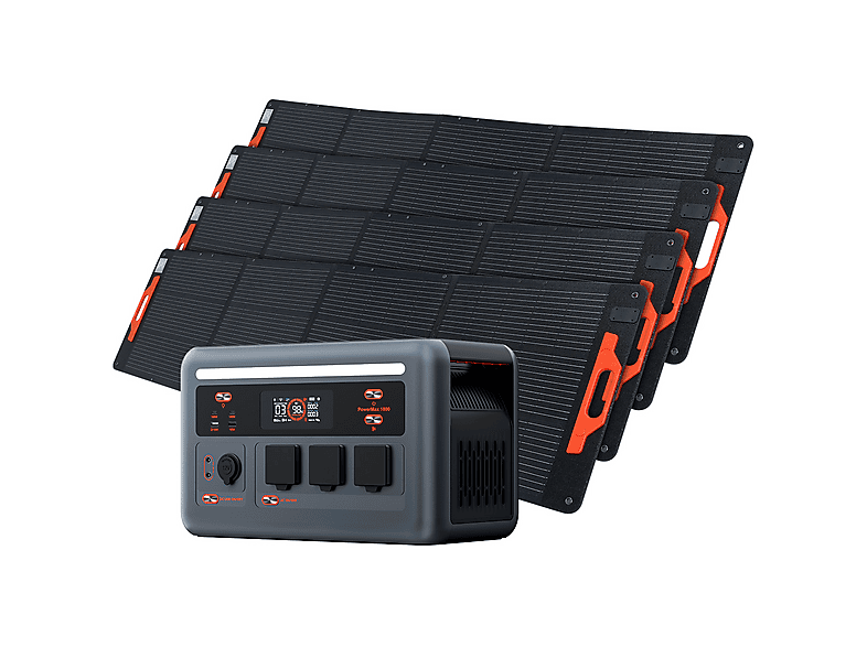 Estación de energía - Oscal PowerMax 1800SE con 4 panel solar de 200 W