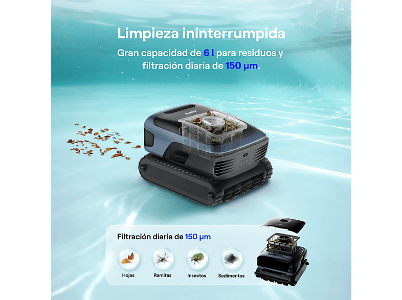 Robot limpiafondos - Beatbot Sora P7 BEATBOT, Negro