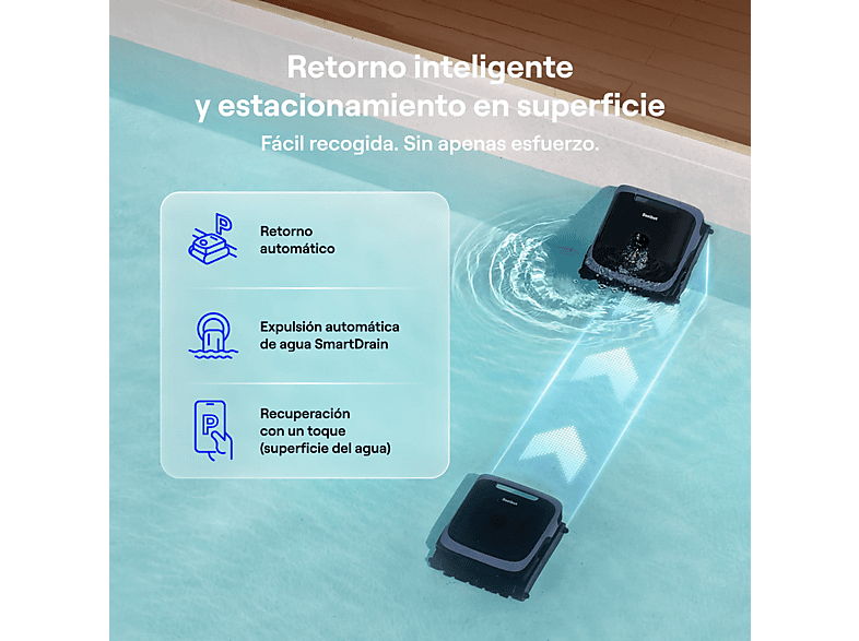 Robot limpiafondos - Beatbot Sora P7 BEATBOT, Negro
