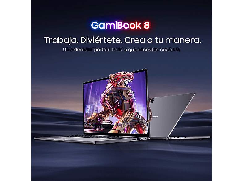 Portátil gaming - Blackview GamiBook 8, 16 " Full-HD, AMD Ryzen™ 7 7735HS, 32 GB RAM, 1 TB SSD, Radeon™ 680M, Windows 11 Pro, idioma del teclado: US