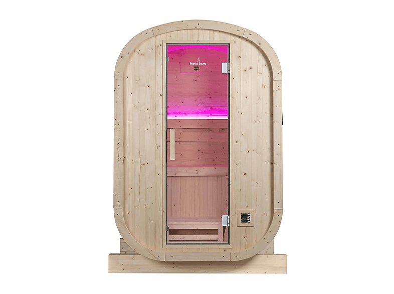 Sauna de exterior - Holls Gaia Urban - 2 Personas - Estufa De 4,5Kw Y Piedras Incluidas, Marrón