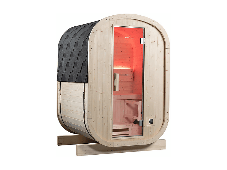 Sauna de exterior - Holls Gaia Urban - 2 Personas - Estufa De 4,5Kw Y Piedras Incluidas, Marrón