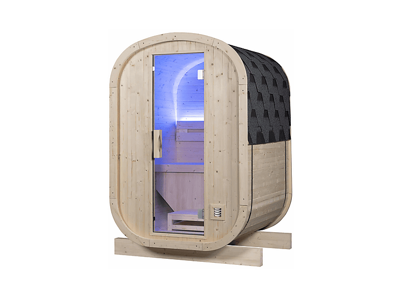 Sauna de exterior - Holls Gaia Urban - 2 Personas - Estufa De 4,5Kw Y Piedras Incluidas, Marrón