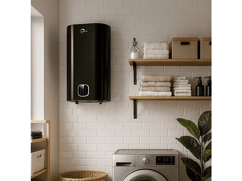 Termo eléctrico - Sannover Kimoro 80, 80 l, negro