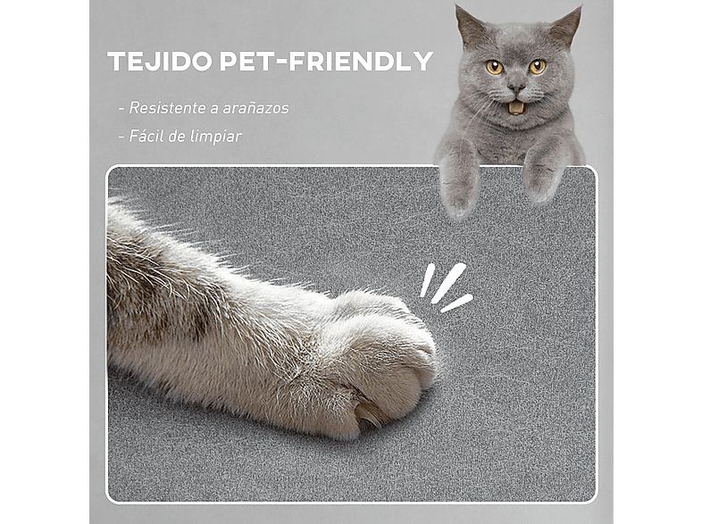 Sillón de masaje - Homcom 700-186V90GY, Gris