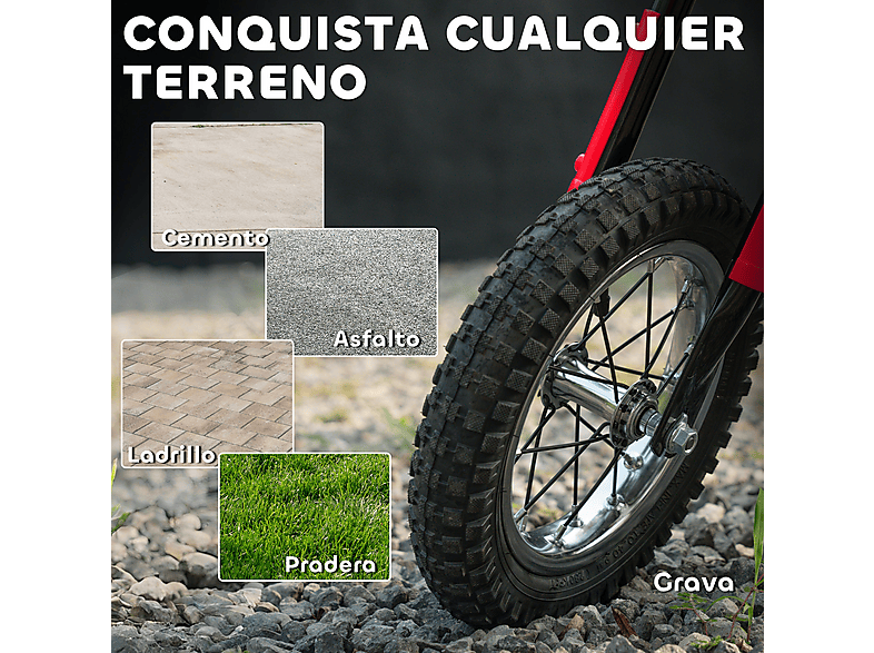 Moto eléctrica infantil - Aiyaplay 370-393V90RD