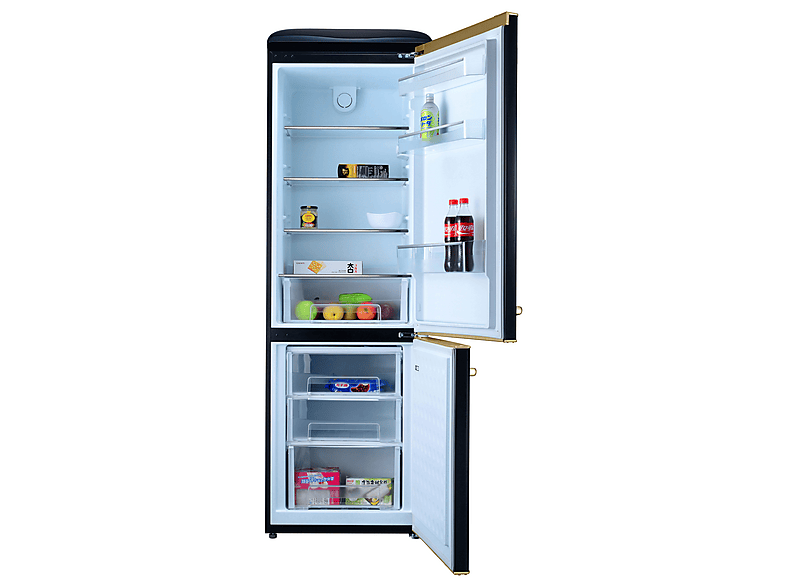 Frigorífico combi - Solthermic Fcr192ng, Altura 192 cm, NEGRO