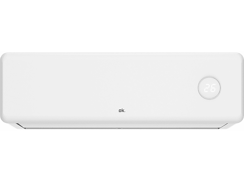 Aire acondicionado Split 2 x 1 - OK OAC 140226 ES SET 2X1 4.1 DC INVERTER 2.6KW+3,5KW, 3500 fg/h, Función Inverter, Blanco