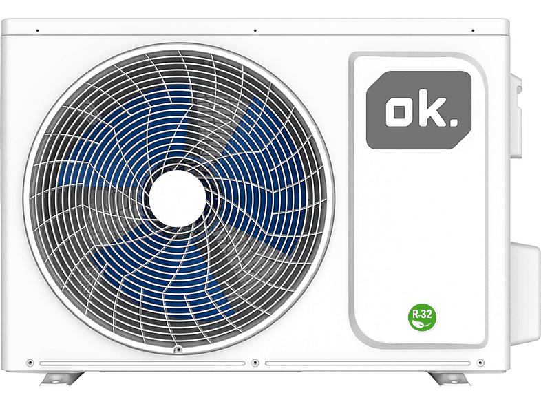Aire acondicionado Split 2 x 1 - OK OAC 140226 ES SET 2X1 4.1 DC INVERTER 2.6KW+3,5KW, 3500 fg/h, Función Inverter, Blanco