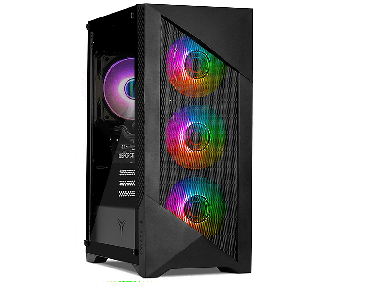PC Gaming - Yeyian YPI-ED44F0C-5601ESP, Intel Core I5, 32 GB RAM, 1 TB SSD, GeForce RTX™ 5060, Windows 11 Pro, Negro