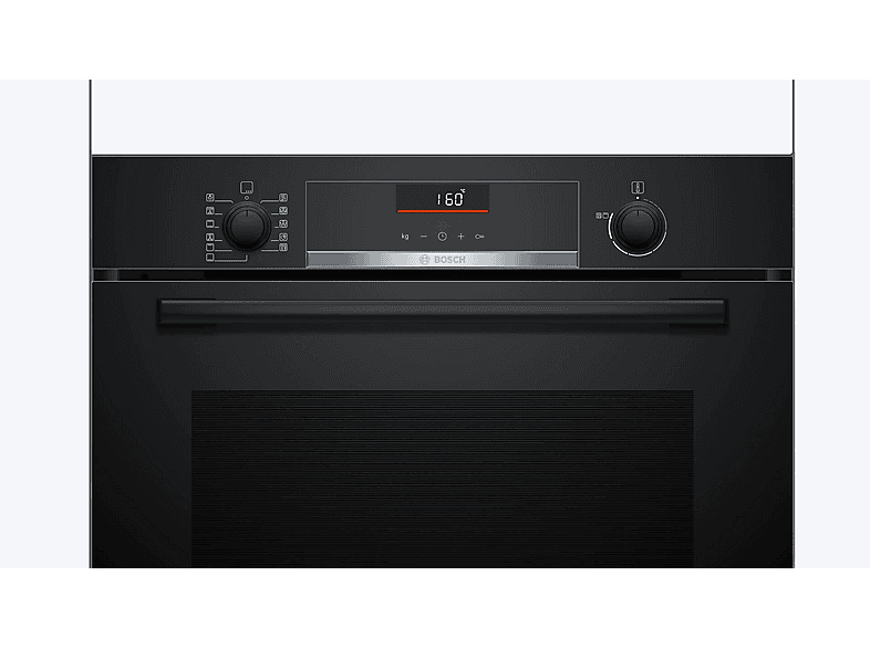 Horno multifunción - Bosch Serie 6 HBG536EB4, Integrable, Hidrolítica, 71 l, 594 mm, Negro