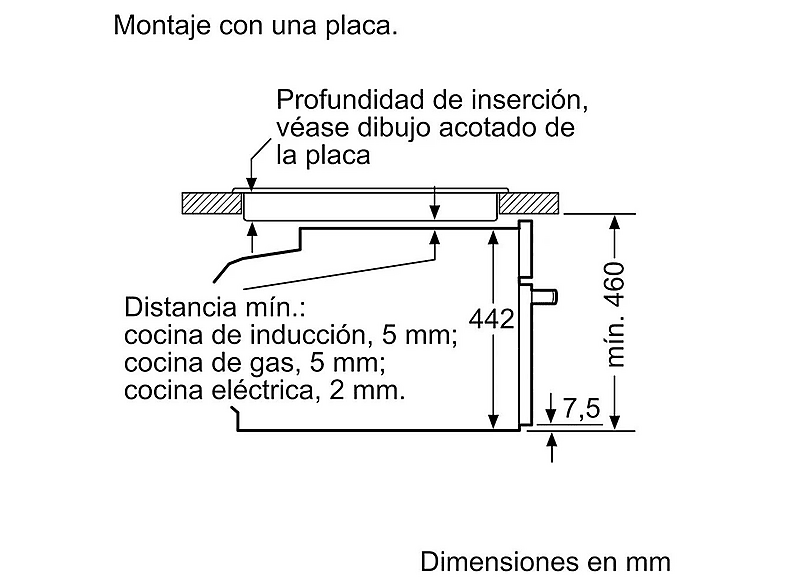 Horno multifunción - Balay 3CB4821G3, Integrable, 47 l, 59,4 cm, Grafito