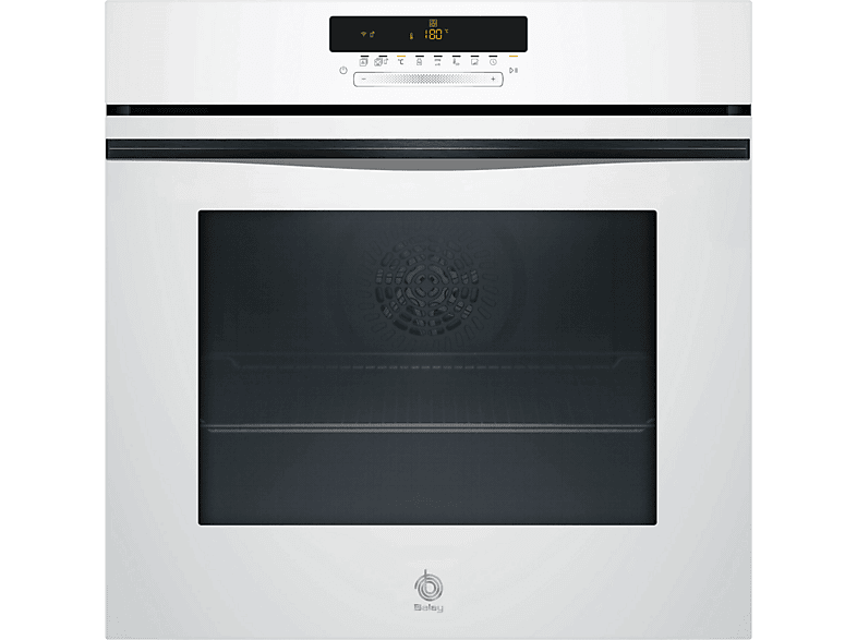 Horno pirolítico - Balay 3HB5879B7, Integrable, Pirolítico, 71 l, 59,4 cm, Cristal blanco