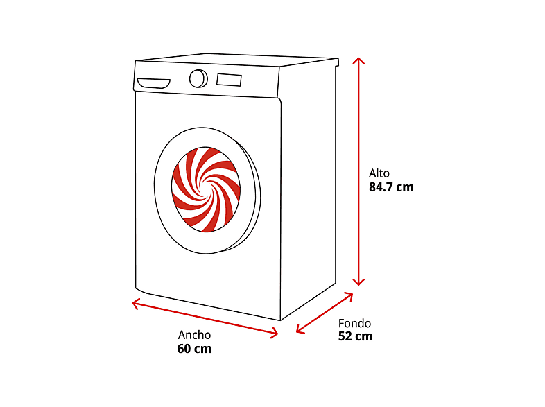 Lavadora carga frontal - Beko B1XW862WSPT, 8 kg, 1200 rpm, 15 programas, Blanco