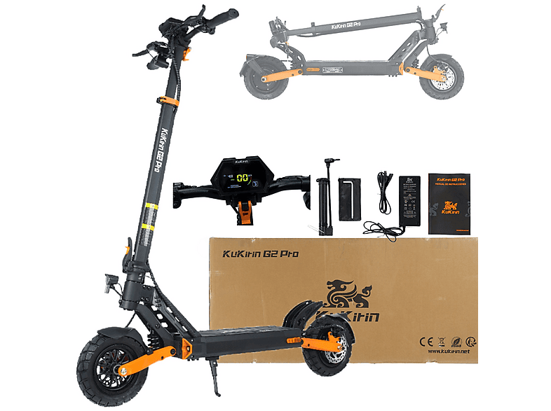 Patinete eléctrico - Kukirin G2 Pro VMP, Pot. máx. 48 V, Carga máx. 120 kg, 15600 mAh, Negro (ref. 174083694)