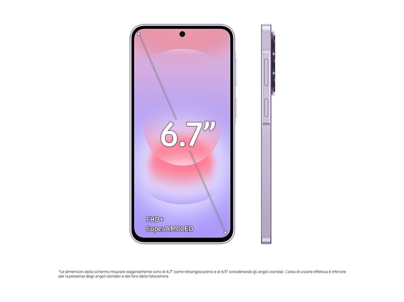 Smartphone - Samsung Galaxy A37 5G, Negro, Móvil Android, 128 GB, 6 GB RAM, 6,7 " Super AMOLED, Gorilla Glass Victus+, 120 Hz, Exynos 1480 (4 nm)