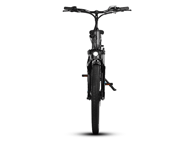 Bicicleta urbana - Smartgyro Ebike Nómada, asistente al pedaleo, 250W, 36V, 3 vel., 3 velocidades, Aluminio, Titan