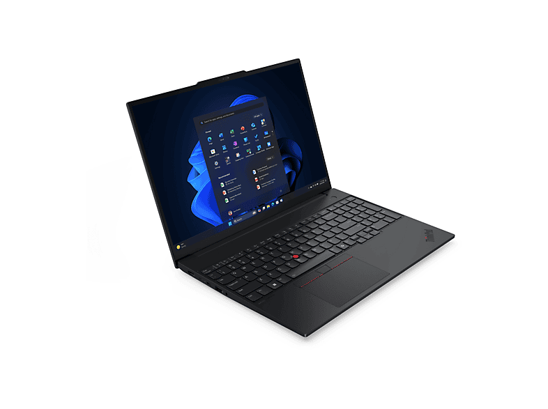 Portátil - Lenovo ThinkPad E16 Gen 3, 16 " WUXGA, AMD Ryzen 5 230, 16 GB RAM, 512 GB SSD, Radeon™ 760M, Windows, idioma del teclado: ES, Negro