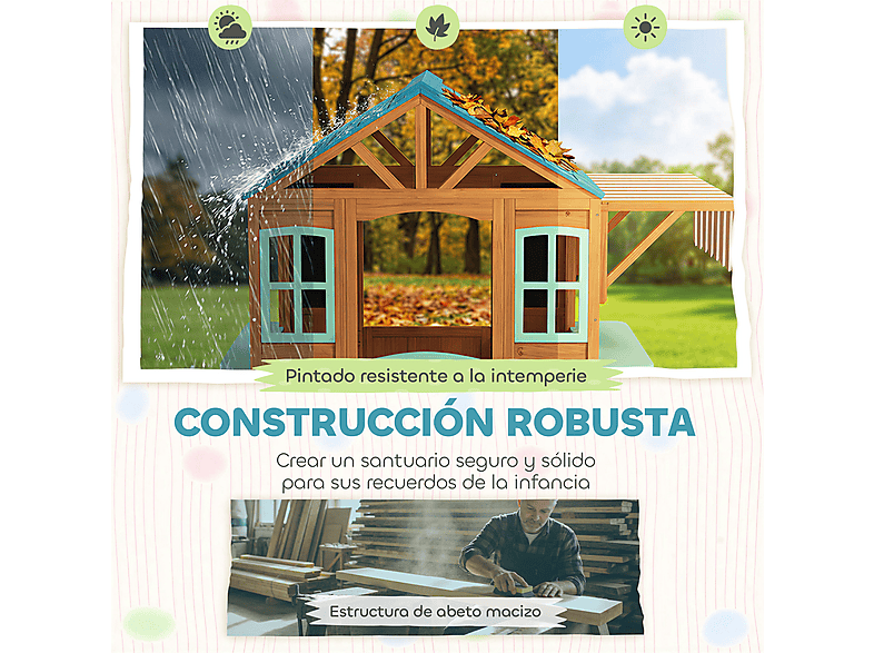 Casita Infantil - Aiyaplay 345-036V00MX, a partir de 3 año(s), Multicolor