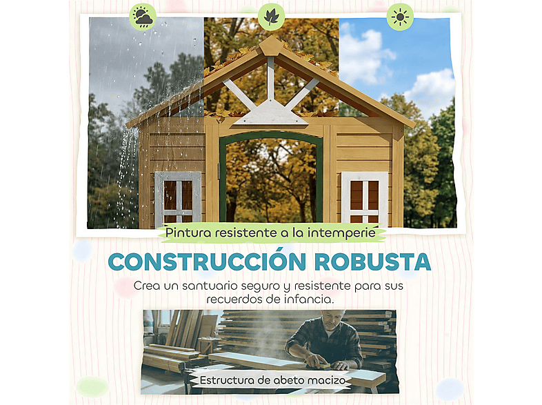 Casita Infantil - Aiyaplay 345-033V00BN, a partir de 4 año(s), Marrón