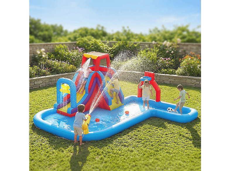 Castillo Hinchable Acuático - Aiyaplay 346-027V90MX, a partir de 5 año(s), Multicolor