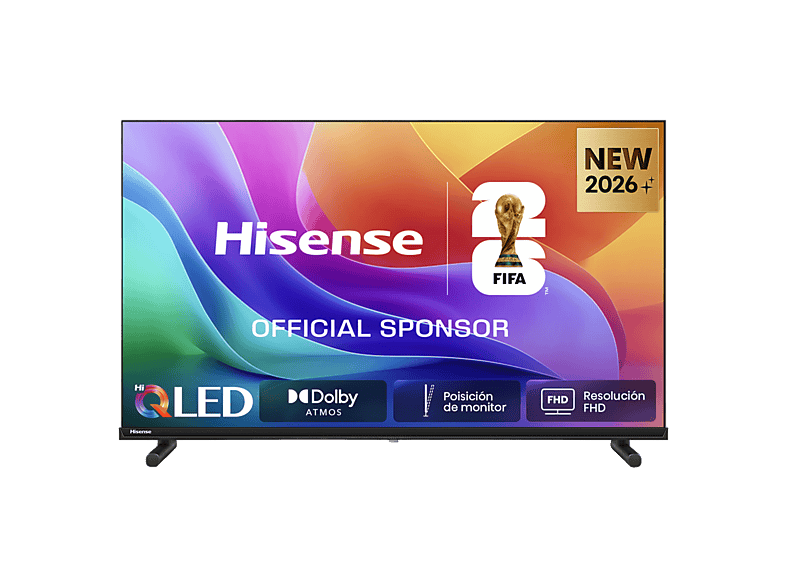 TV QLED 40" - Hisense 40A5S, Full-HD, NT72690, Smart TV, DVB-T2 (H.265), Negro