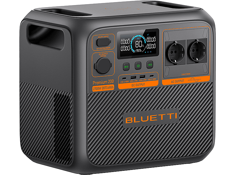 Estación de energía - Bluetti KIT Premium 200 V2(AC270P)+130W
