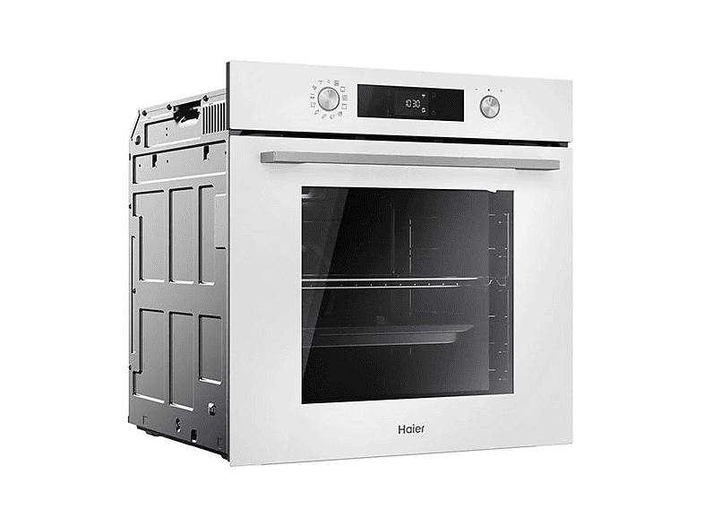 Horno multifunción - Haier H6 ID23B3YTW, Integrable, Pirolítico + hidrolítico, 78 l, 595 mm, Blanco