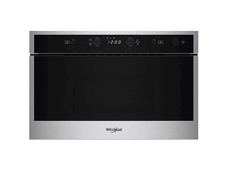 Microondas integrable - Whirlpool WMN461BXF, 2000 W, 22 l, Negro, Acero inoxidable