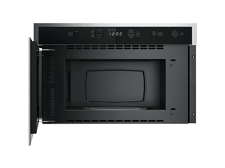 Microondas integrable - Whirlpool WMN461BXF, 2000 W, 22 l, Negro, Acero inoxidable
