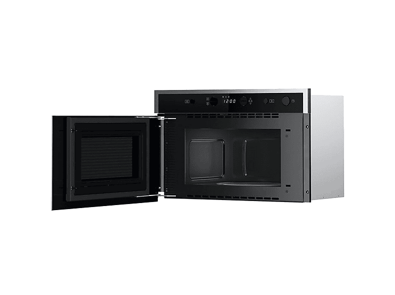 Microondas integrable - Whirlpool WMN461BXF, 2000 W, 22 l, Negro, Acero inoxidable