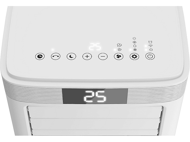 Aire acondicionado portátil - Olimpia Splendid Dolceclima 10 HP WIFI, 10000 fg/h, 2 velocidades, 35 m², 65 dB(A), Blanco
