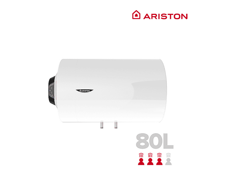 Termo eléctrico - Ariston PRO1 ECO H, 80 l, Blanco