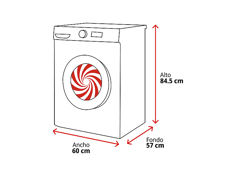 Lavadora secadora - Whirlpool WAD 9636G SPT, 9 kg + 6 kg, Manhattan Grey