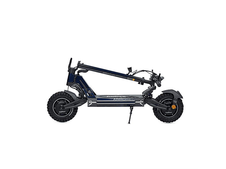 Patinete eléctrico - Ecoxtrem M41 Armored Dual LR, Pot. máx. 3200 W, Carga máx. 120 kg, 85 km autonomía, 24000 mAh, Azul Marino