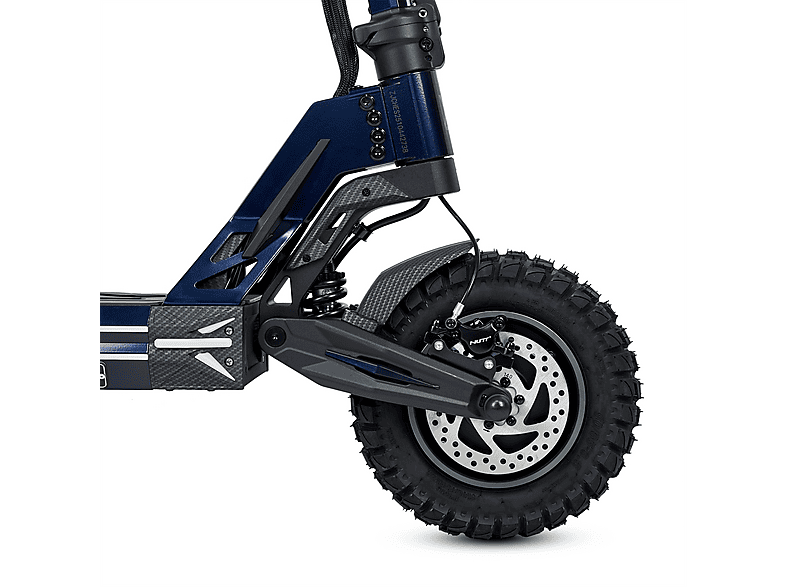 Patinete eléctrico - Ecoxtrem M41 Armored Dual LR, Pot. máx. 3200 W, Carga máx. 120 kg, 85 km autonomía, 24000 mAh, Azul Marino