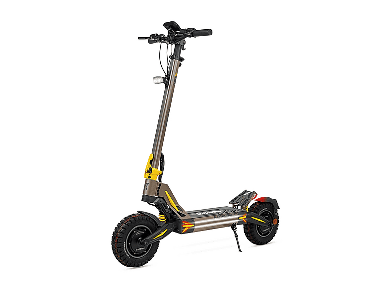 Patinete eléctrico - Ecoxtrem M41 Armored Dual LR, Pot. máx. 3200 W, Carga máx. 120 kg, 85 km autonomía, 24000 mAh, Amarillo