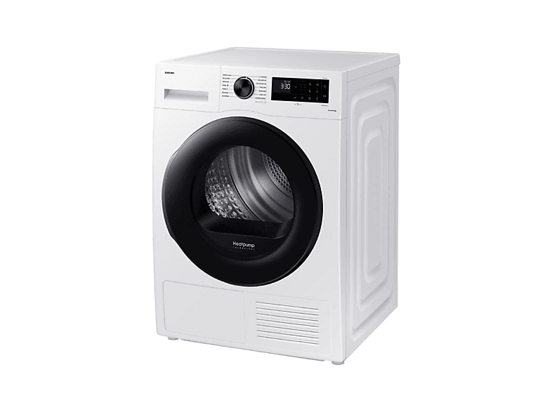 Secadora bomba de calor - Samsung DV90DG52A0AEEP, Bomba de calor, 9 kg, 10 programas, Blanco