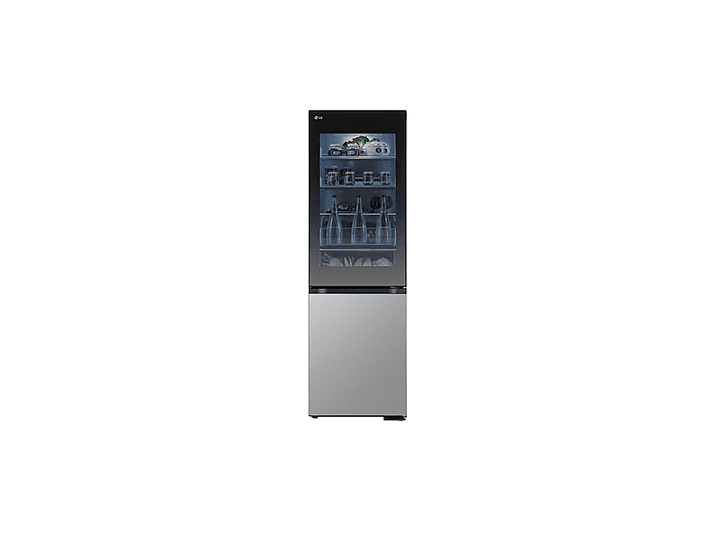 Frigorífico combi - LG GBG5160CPY, No Frost, Altura 186 cm, Plata