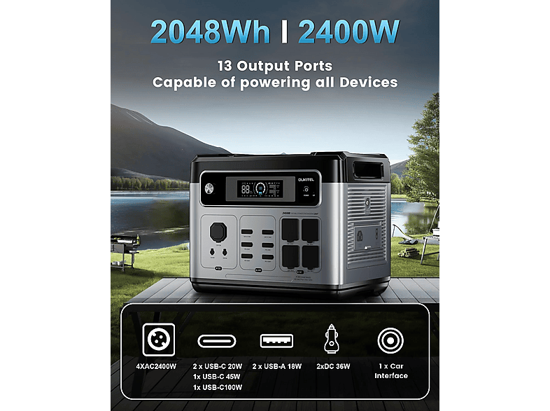 Estación de energía portátil - Oukitel P20001E PLUS