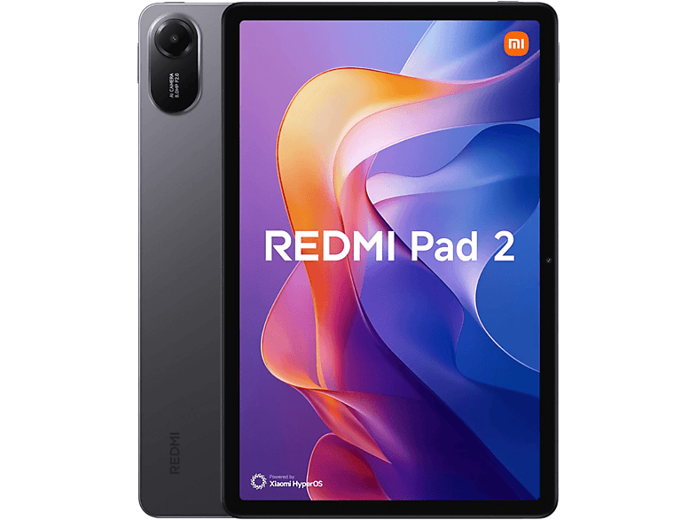 Tablet - Xiaomi Redmi Pad 2, 256 GB, Gris, 11 ", 4 GB RAM, Mediatek Helio G100 Ultra (6 nm), Tablet Android